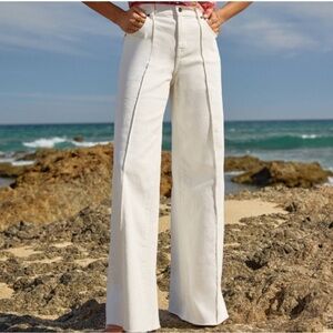 Johnny Was The Braided Wide Leg Jean Size 28